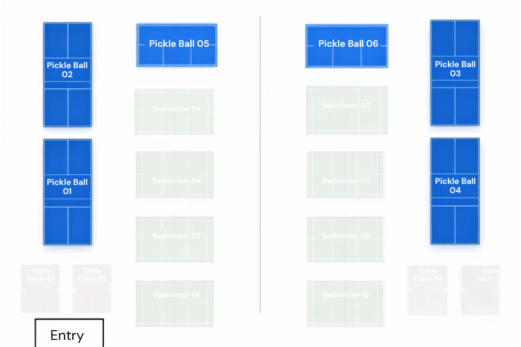 pickleball court layout at momentum sports hub truganina